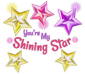 Picture of Youre My Shining Star Machine Embroidery Design