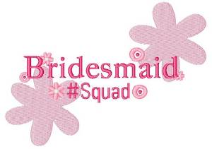 Picture of Bridesmaid Machine Embroidery Design