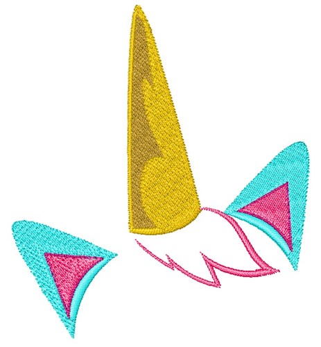Unicorn Horn Machine Embroidery Design