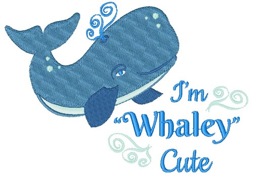 Im Whaley Cute Machine Embroidery Design