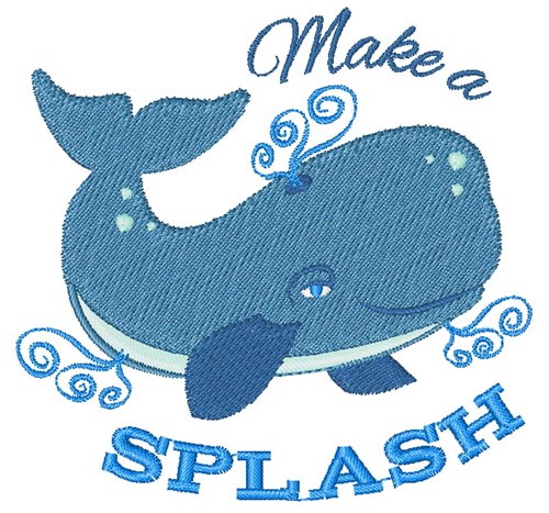 Make A Splash Machine Embroidery Design
