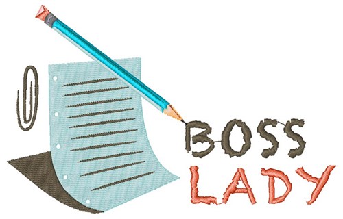 Boss Lady Machine Embroidery Design