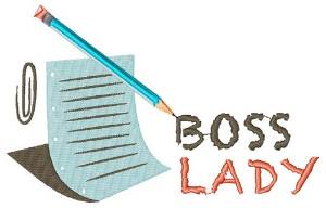Picture of Boss Lady Machine Embroidery Design