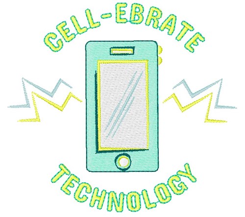 Cell-Ebrate Technology Machine Embroidery Design