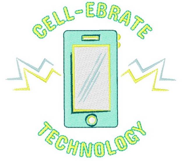 Picture of Cell-Ebrate Technology Machine Embroidery Design