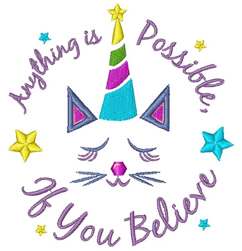Anything Is Possible Machine Embroidery Design