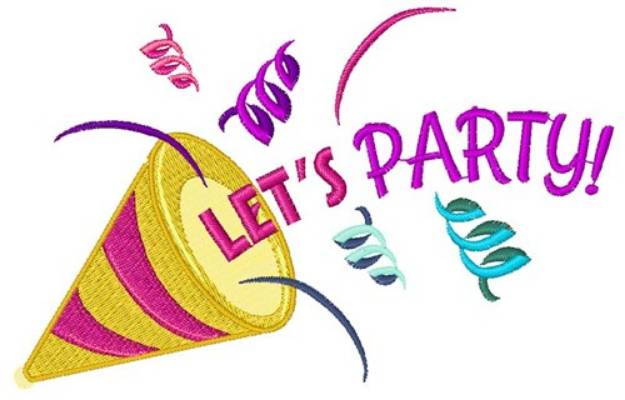 Picture of Lets Party! Machine Embroidery Design