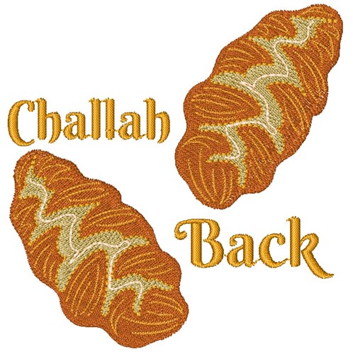 Challah Back Machine Embroidery Design