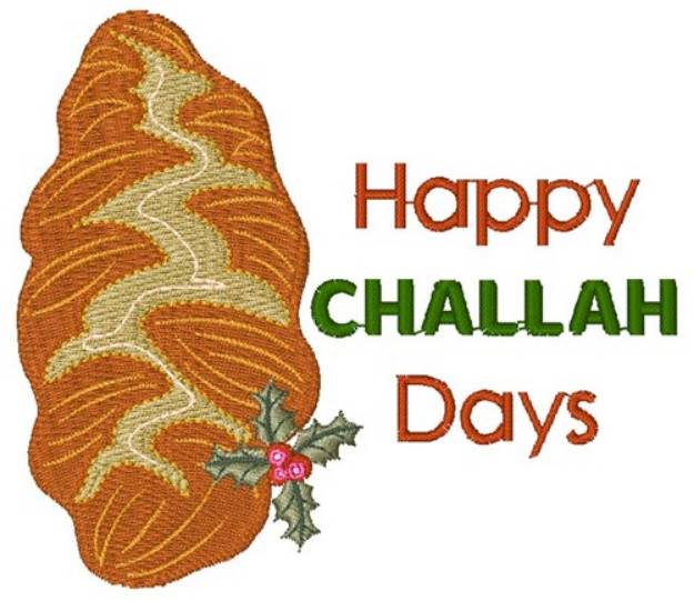 Picture of Happy Challah Days Machine Embroidery Design