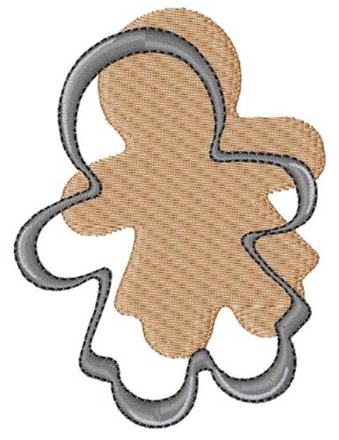 Picture of Gingerbread Cookie Cutter Machine Embroidery Design