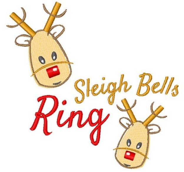 Picture of Sleigh Bells Ring Machine Embroidery Design
