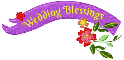 Wedding Blessings Machine Embroidery Design