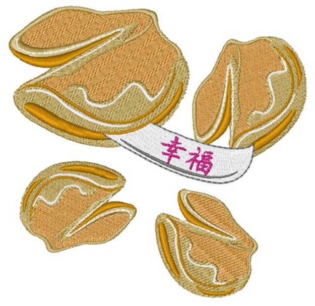 Picture of Fortune Cookie Happiness Machine Embroidery Design