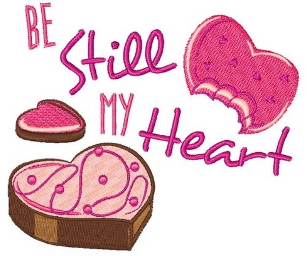 Picture of Be Still My Heart Machine Embroidery Design