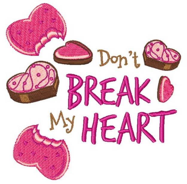 Picture of Dont Break My Heart Machine Embroidery Design