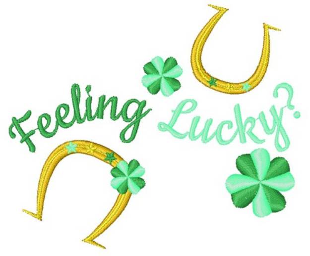Picture of Feeling Lucky? Machine Embroidery Design