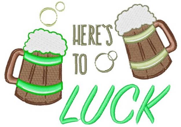 Picture of Heres to Luck Machine Embroidery Design