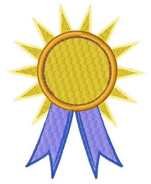 Picture of Ribbon Award Machine Embroidery Design
