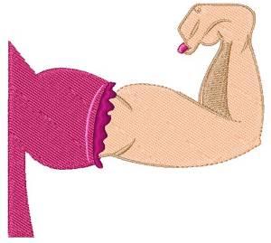 Picture of Lady Muscles Machine Embroidery Design