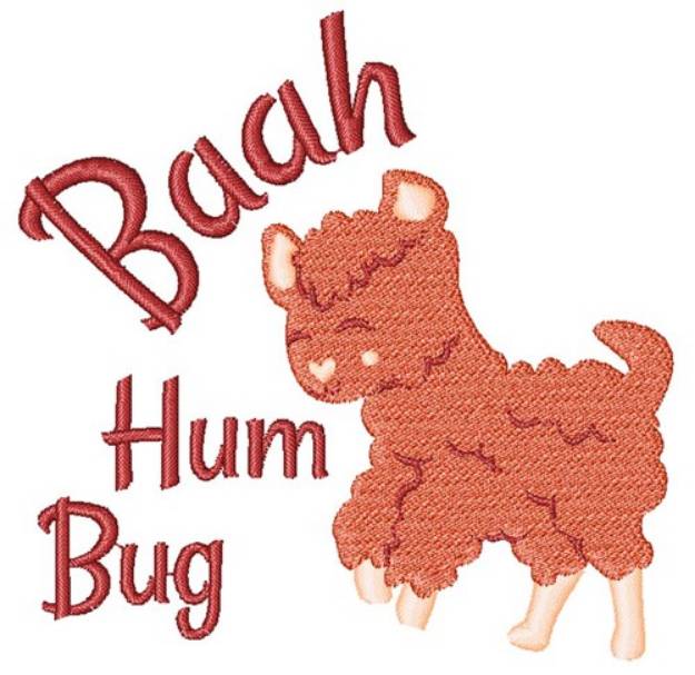 Picture of Baah Hum Bug Machine Embroidery Design