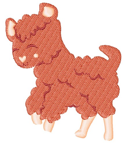 Pink Lamb Machine Embroidery Design
