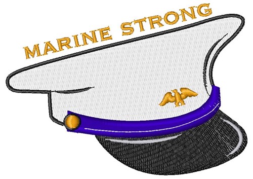 Marine Strong Machine Embroidery Design