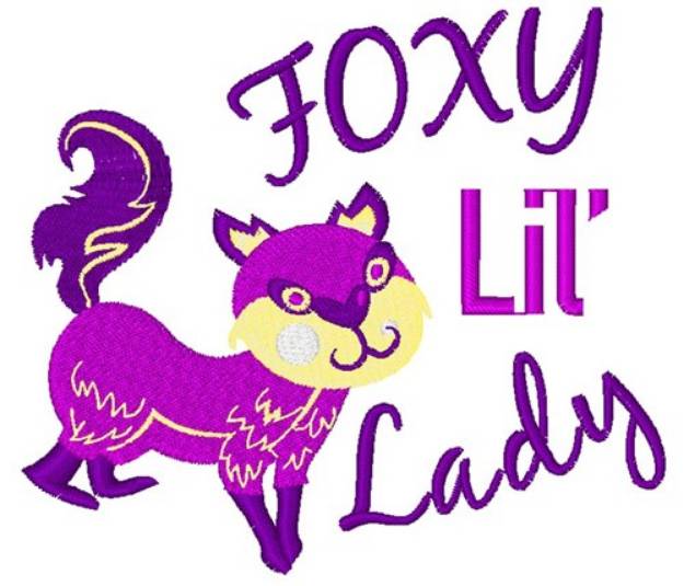 Picture of Foxy Lil Lady Machine Embroidery Design