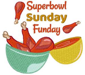 Picture of Superbowl Sunday Funday Machine Embroidery Design