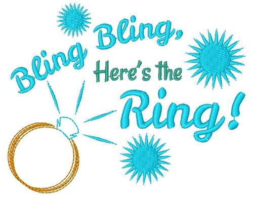 Heres The Ring! Machine Embroidery Design