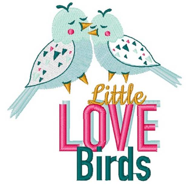 Picture of Little Love Birds Machine Embroidery Design