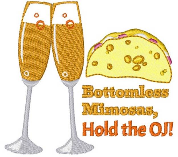 Picture of Bottomless Mimosas Machine Embroidery Design