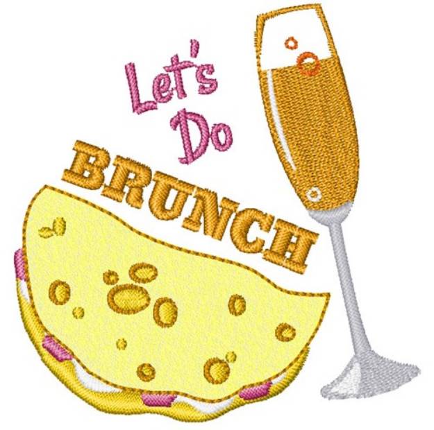Picture of Lets Do Brunch Machine Embroidery Design