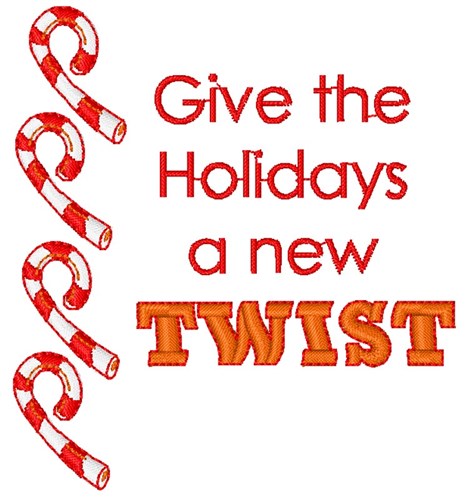 Holiday Twists Machine Embroidery Design