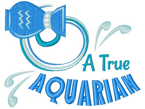 A True Aquarian Machine Embroidery Design
