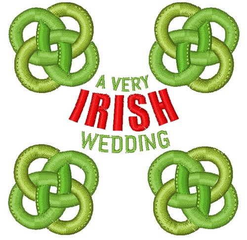A Very Irish Wedding Machine Embroidery Design