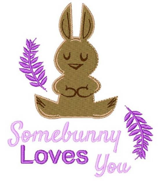Picture of Somebunny Loves You Machine Embroidery Design