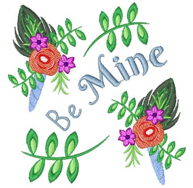 Picture of Be Mine Corsage Machine Embroidery Design