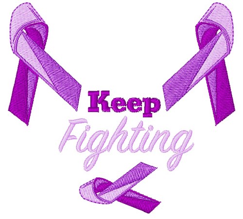 Keep Fighting Machine Embroidery Design