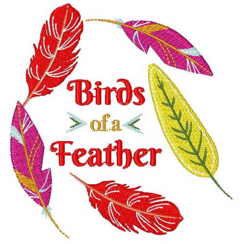 Birds Of A Feather Machine Embroidery Design