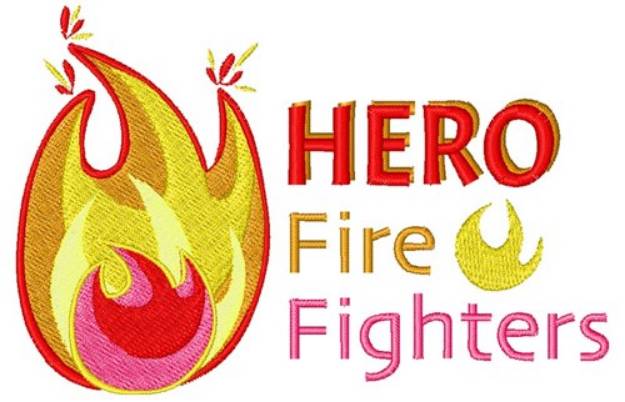 Picture of Hero Fire Fighters Machine Embroidery Design