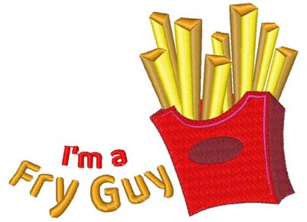 Picture of Im A Fry Guy Machine Embroidery Design