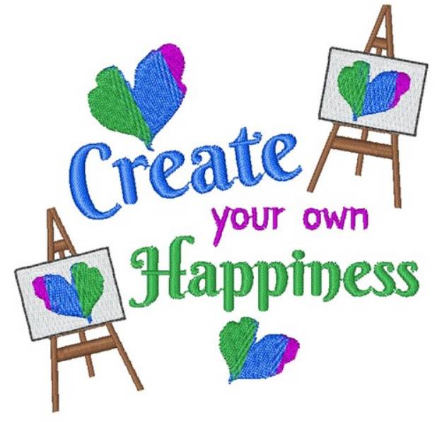 Picture of Create Your Own Happiness Machine Embroidery Design