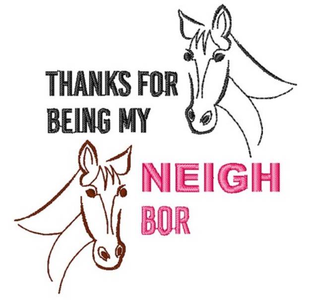 Picture of Thanks Neighbor! Machine Embroidery Design