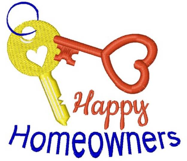 Picture of Happy Homeowners Machine Embroidery Design