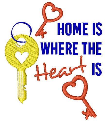 Where The Heart Is Machine Embroidery Design