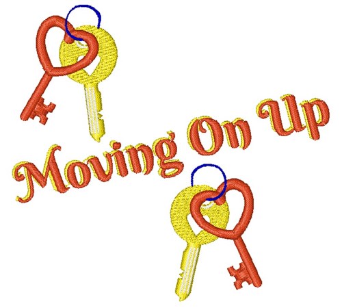 Moving On Up Machine Embroidery Design