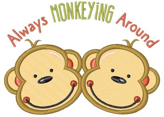 Picture of Always Monkeying Around Machine Embroidery Design