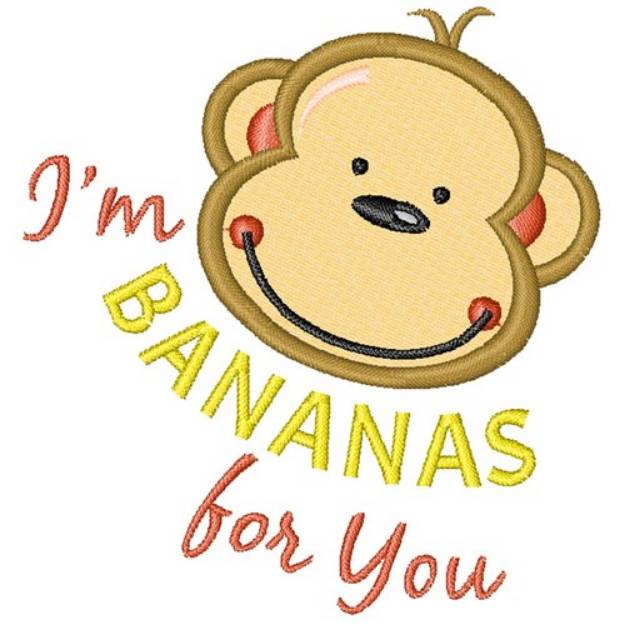 Picture of Bananas For you Machine Embroidery Design