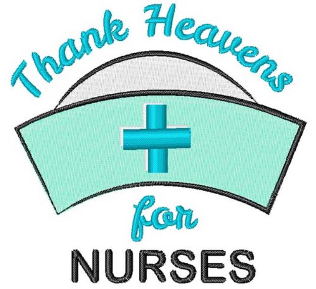 Picture of Thank Heavens For Nurses Machine Embroidery Design