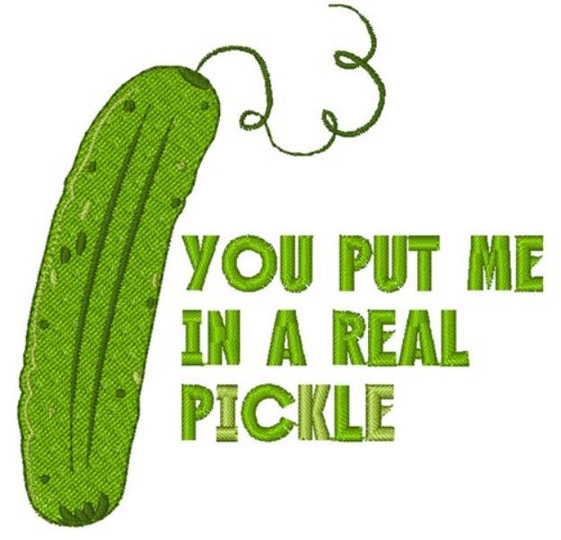 Picture of In A Real Pickle Machine Embroidery Design